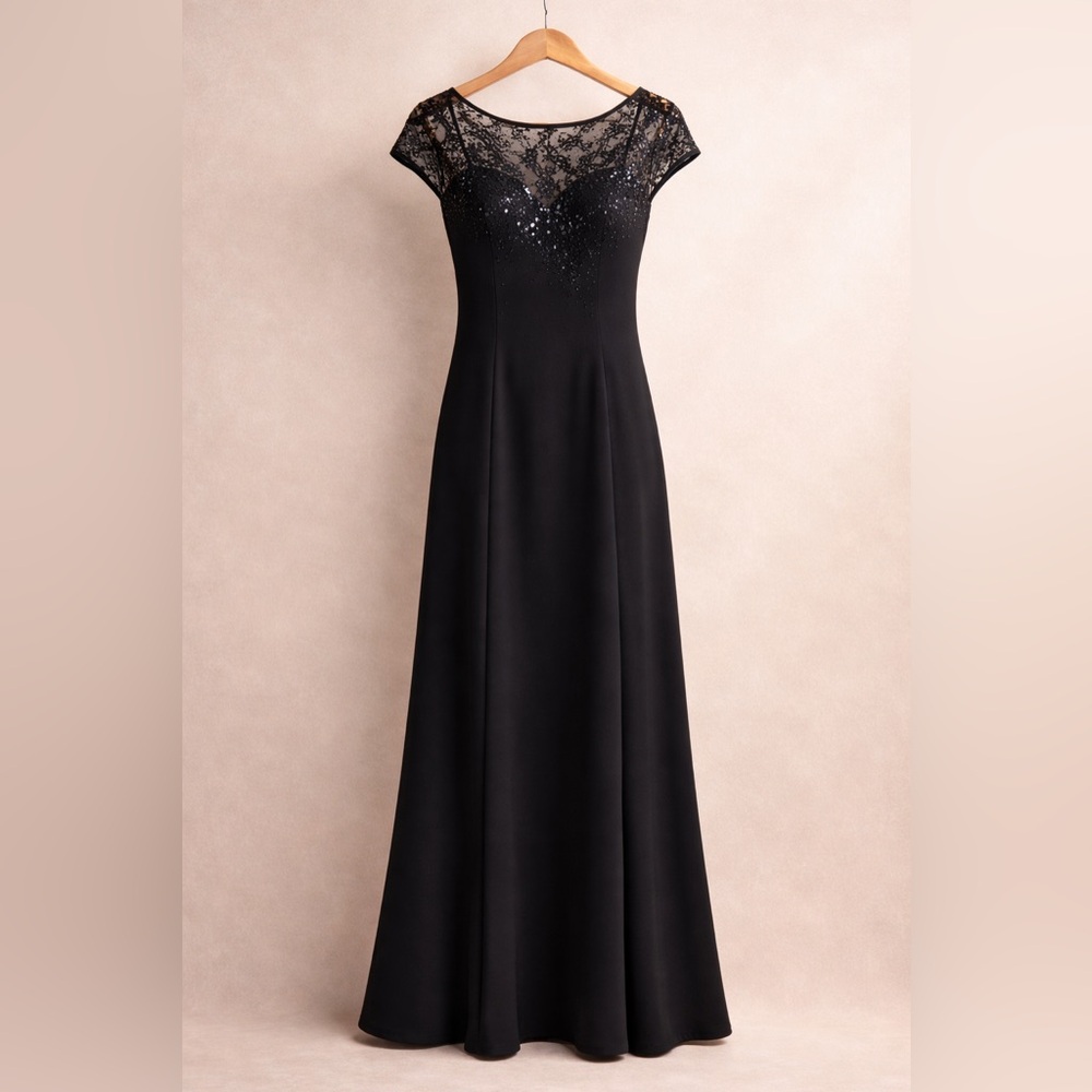 Stylish Black Lace Dress